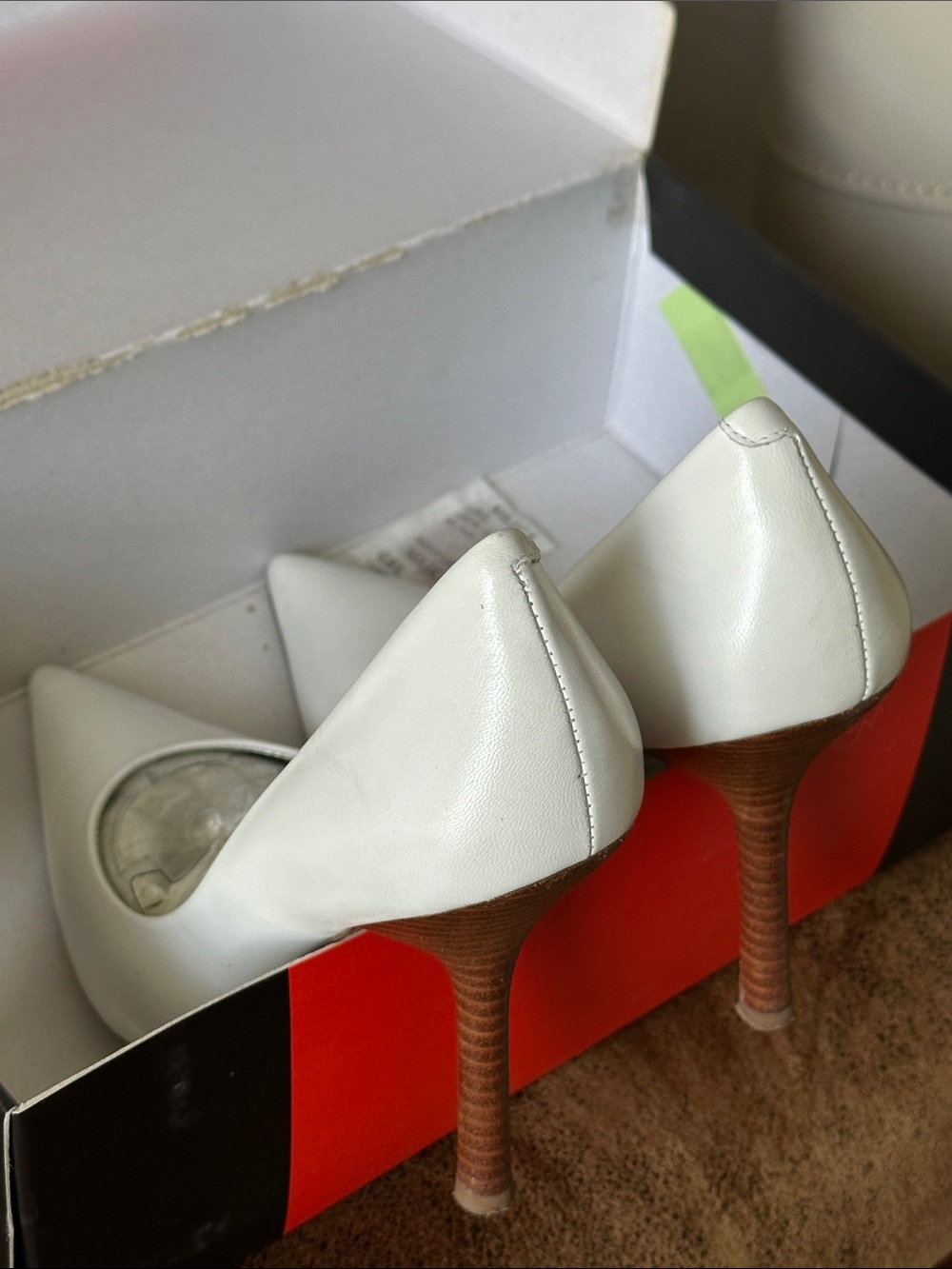 G by Guess White Pointed-Toe Pumps - Sleek Leather Finish - Picture 7 of 10